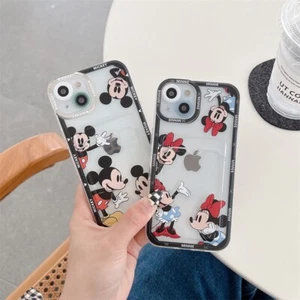 Girls Boys Cute Cartoon Minnie Mickey Stitch Card Holder Case Cover for iPhone - Picture 1 of 15