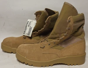 US Army USGI Hot Weather Coyote Brown Combat Boots 14R - Picture 1 of 5