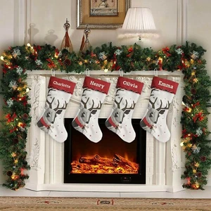 Calza natalizia personalizzata ricamata, calza nome, regalo natale - Foto 1 di 13