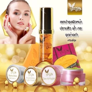 Cream Mache're Gold Set Serum Bright Beauty Smooth Skin Day Night Face Wrinkle - Picture 1 of 6
