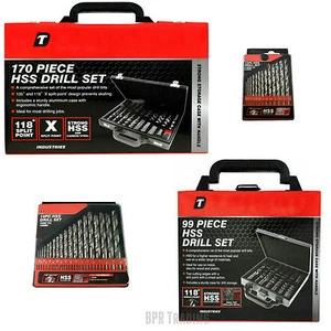 13,19, 99 OR 170 PC HSS DRILL BITS - DRILL SET 1MM - 10MM METAL SET - Picture 1 of 5