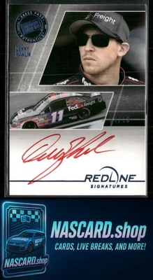 2014 Press Pass Redline #RS-DH Denny Hamlin Redline Signatures Blue #/10 - Image 1 of 2