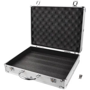 Silver Aluminum Briefcase with Lock, Aluminum Briefcase for Men or Women, Met... - Picture 1 of 9