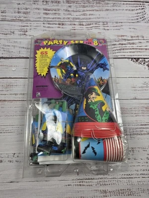 复古蝙蝠侠永远生日用品套装餐巾桌布派对礼品 — 第 1/4 张图片