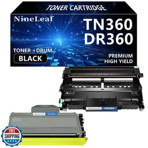 Compatibile NineLeaf (1 batteria + 1 toner) ricambio per toner TN360 TN-360 ca - Foto 1 di 5