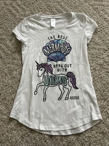 Justice Girls T Shirt Size 7 - Picture 1 of 3
