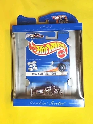 Hot Wheels 30 Years Commemorative 1997 First Editions Scorchin' Scooter NIP 🔥 - Image 1 of 4