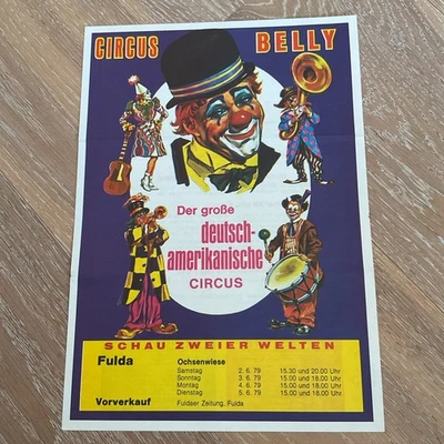 Circus Belly, R.Jordan,         Zirkus Circo Cirque Cirkus Sirkus Plakat Poster  - Bild 1 von 2