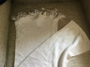 A gents vintage knitted & fringed evening formal dress scarf - Picture 1 of 2