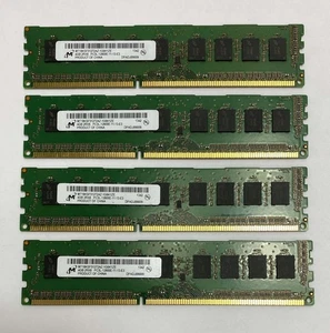 16GB Kit (4 x 4GB) Micron HP 662609-571 PC3-12800E 1600MHz UDIMM Server Memory - Picture 1 of 3