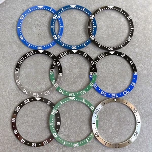 38mm*31.5mm Flat Ceramics Luminous dots SUB Bezel Insert Fit For SKX017 Model - Picture 1 of 21