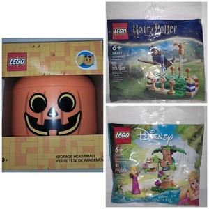 Lego Gift Set - Lego Small Storage Head + 2 Sealed Sets Lot - Lego Packed Deal - Picture 1 of 5