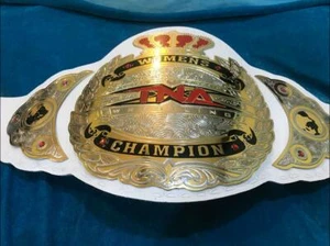 TNA WOMENS WRESTLING CHAMPIONSHIP BELT ADULT SIZE 2mm ZINC - Picture 1 of 5