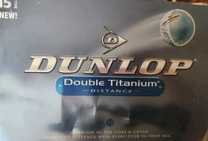 (15) NEW Dunlop Double Titanium DISTANCE golf balls NIB - Picture 1 of 6