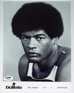 Wes Unseld SIGNED 8x10 Photo Team Issue Washington Bullets PSA/DNA AUTOGRAPHED - Picture 1 of 1