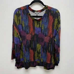 Habitat Womens Multicolor Crew Neck Knitted Long Sleeve Pullover Sweater S - Picture 1 of 9