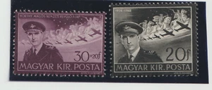 HUNGRÍA, - 1943 Muerte de Miklós Horthy - 2 SELLOS - Mi.695, 735 MNH - Imagen 1 de 2