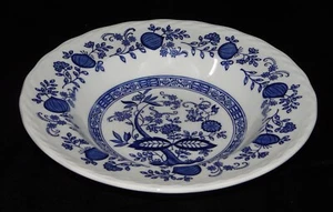 Large Rim Soup Bowl Blue Onion by Royal Art (England) - Picture 1 of 7