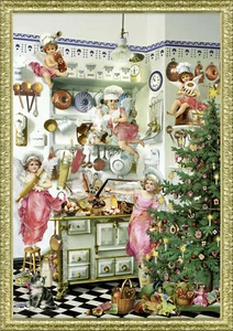Coppenrath Nostalgic Kitchen Cherub Chefs German Advent Calendar 21 x 29 cm A4 - Picture 1 of 1
