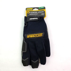 Ironclad Mens Size XL Black General Utility Reinforced Dexterity Gloves - Picture 1 of 7