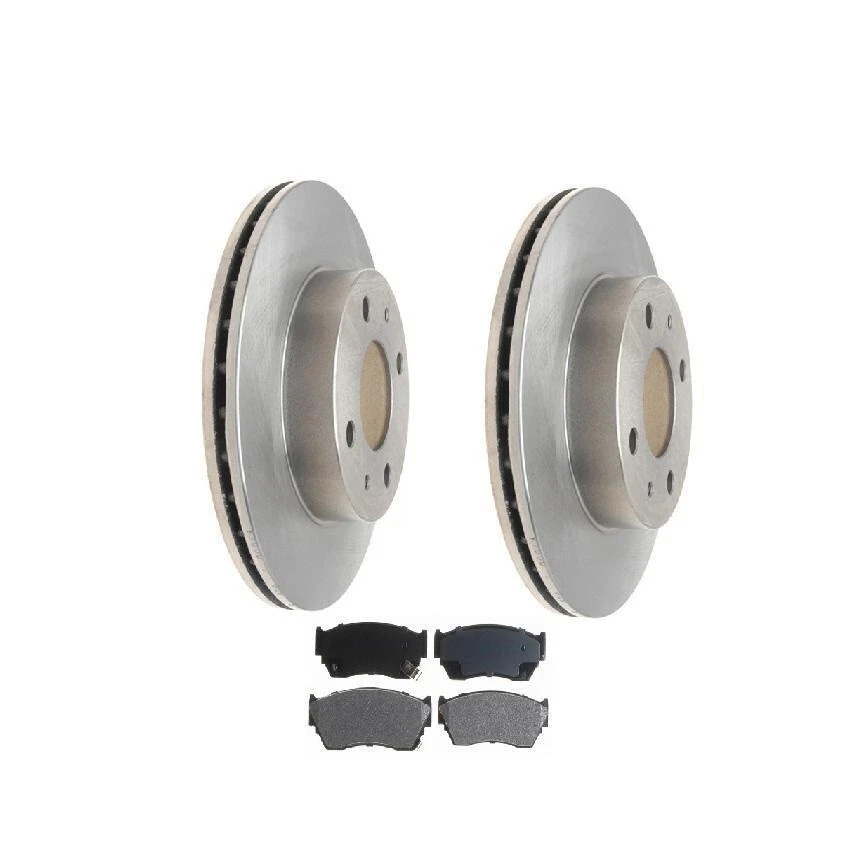 Pastillas rotores de freno delanteros para Nissan NX 1991 a 1993, Nissan Sentra 1991 a 1994 Foto 1 de 1