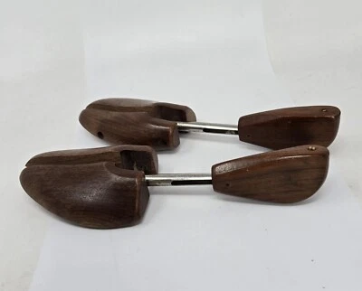 Vintage Wood Shoe Keeper By Rochester Shoe Tree Co. Stretcher Wooden Adjustable  - Image 1 of 4