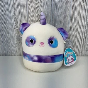 Squishmallows Lander The Panda Unicorn Wings 7.5” Plush 2021 Kellytoy, NWT, New - Picture 1 of 9
