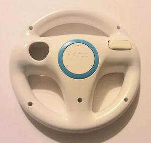 Nintendo Wii Racing Wheel for Mario Kart Official OEM Controller Accessory White - Picture 1 of 8