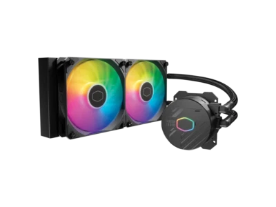 Cooler Master MasterLiquid 240L Core 240mm Close-Loop AIO Liquid Cooler, ARGB Sy - Image 1 of 4