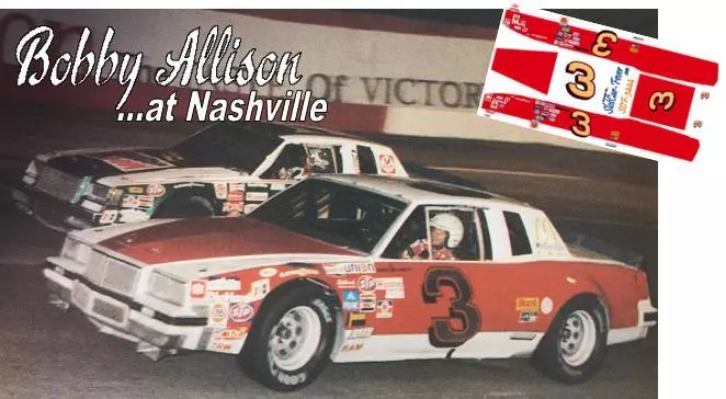 CD_3444 #3 Bobby Allison Buick 1:24 Scale DECALS CD_3444 #3 Bobby Allison Buick 1:24 Scale DECALS