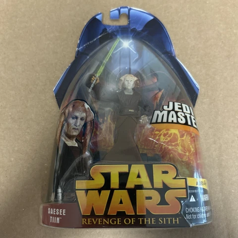 New 2005 Hasbro Star Wars Revenge Of Sith 3.75" Saesee Tiin Action Figure Sealed Cover