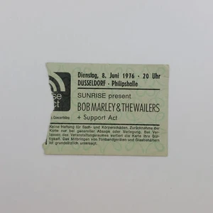 BOB MARLEY & WAILERS Original Concert TICKET June 8, 1976 Dusseldorf, Germany - Picture 1 of 2