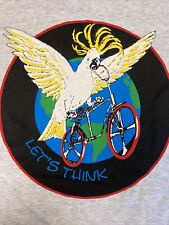 NEW Cockatoo Parrot Tropical Bird Bicycle Vintage Shirt Let’s Think Youth 14-16