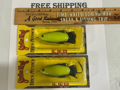 (ЛОТ ИЗ 2) УДАР КОРОЛЬ ХАК АТАКИ ПОДУШЕЧКА ОКУНЬ 1/2 УНЦИЙ HAPPY-728 СНИЗУ ВВЕРХ ЦВЕТ - Изображение 1 из 3