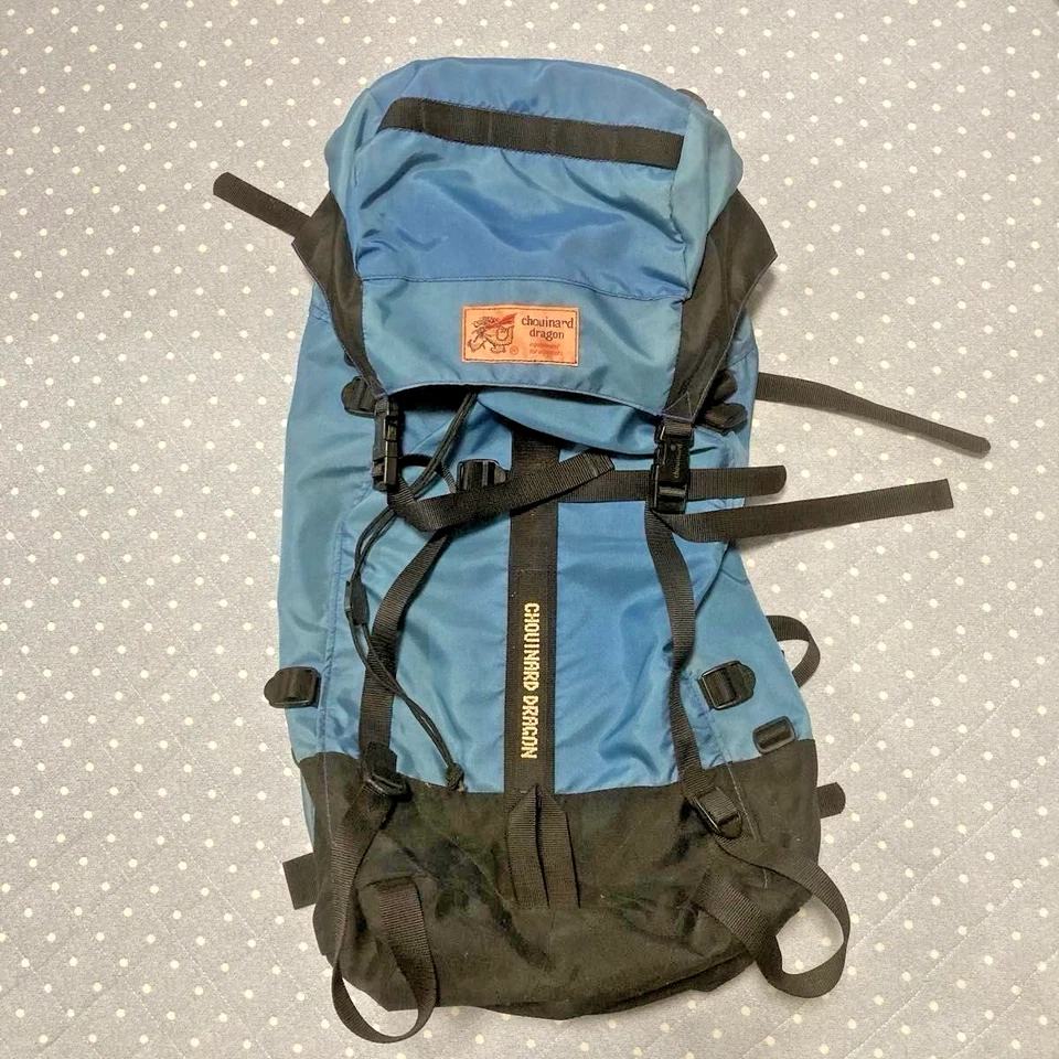 Mochila Chouinard Dragon años 70 equipo CH-116 vintage azul H55 x W37 cm Foto 1 de 4
