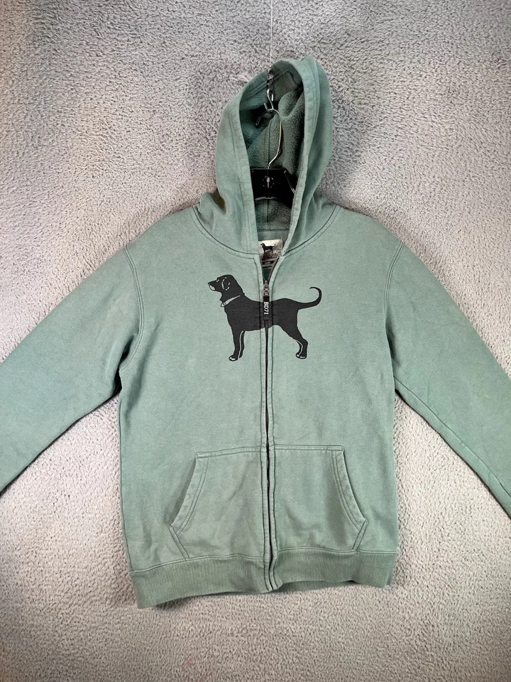 Sudadera con capucha The Black Dog para mujer grande verde cremallera completa logotipo de Martha's Vineyard Foto 1 de 4