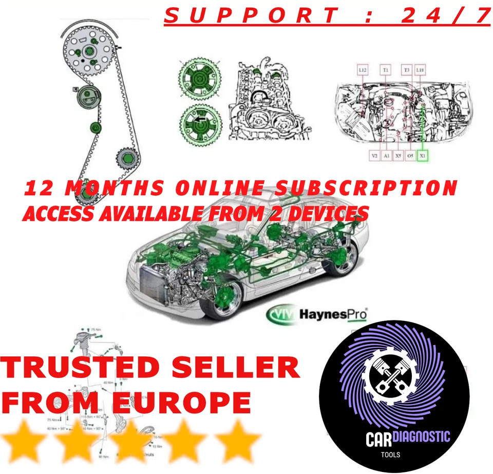 Coches y camiones HaynesPro WorkshopData | 1 año en línea | soporte multilingüe Foto 1 de 1