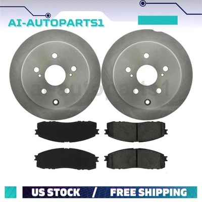 Rotores de freno trasero + Kit de pastillas de freno para 1986 1987 1988 1989 1990 Toyota Supra Foto 1 de 4