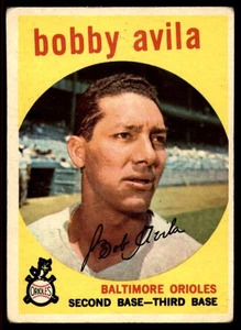 1959 Topps #363 Bobby Avila VG Very Good Orioles  - Picture 1 of 2