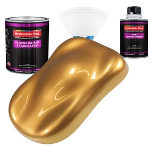 Restoration Shop Autumn Gold Metallic Acrylic Urethane Quart Kit Auto Paint - Picture 1 of 5