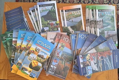 Iowa Road Maps State DOT Official Maps 2002 thru 2020 Lot of 36 Maps - Image 1 of 4