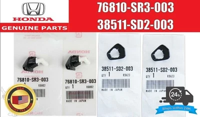 HONDA CIVIC EF9 SIR GENUINE Front Windshield Washer Nozzle OEM JDM - Image 1 of 4