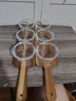 Home Essentials Table Setter Acacia Wood Serving Set, 2-pack NEW IN BOX - Image 1 of 4