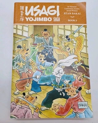 The Usagi Yojimbo Saga Libro 5 Primera Edición 2015 Stan Sakai Dark Horse Fuera de Uso Difícil de Encontrar Foto 1 de 4