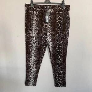 Principles Size 18 Regular Brown Animal Print Leggings New With Tags - Picture 1 of 5