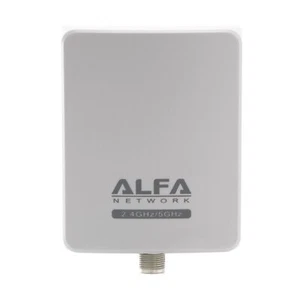 Antenne panneau extérieur Alfa APA-L2458-08A 2,4/5 GHz 8dBi N-femelle - Photo 1/4