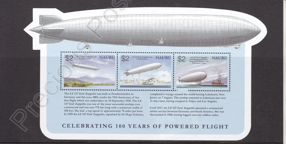 NAURU MNH STAMP SHEET 2003 POWERED FLIGHT CENTENARY SG MS579 - Image 1 of 1