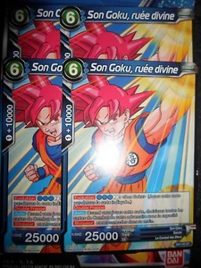 DRAGON BALL SUPER SON GOKU RUEE DIVINE SD1-02 ST PLAYSET (LOT DE 4) FR NEUF - Picture 1 of 1