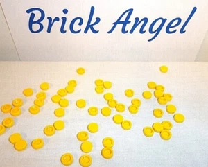 NEU LEGO gelbe Fliesen 1x1 rund x100 Stück glatte Oberfläche Boden 98138 - Bild 1 von 2