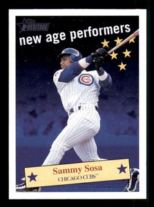 2001 Topps Heritage Baseball New Age Performers (Insert 1:8) Singles: (You Pick)